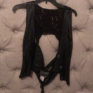 BKE Poly Leather Vest